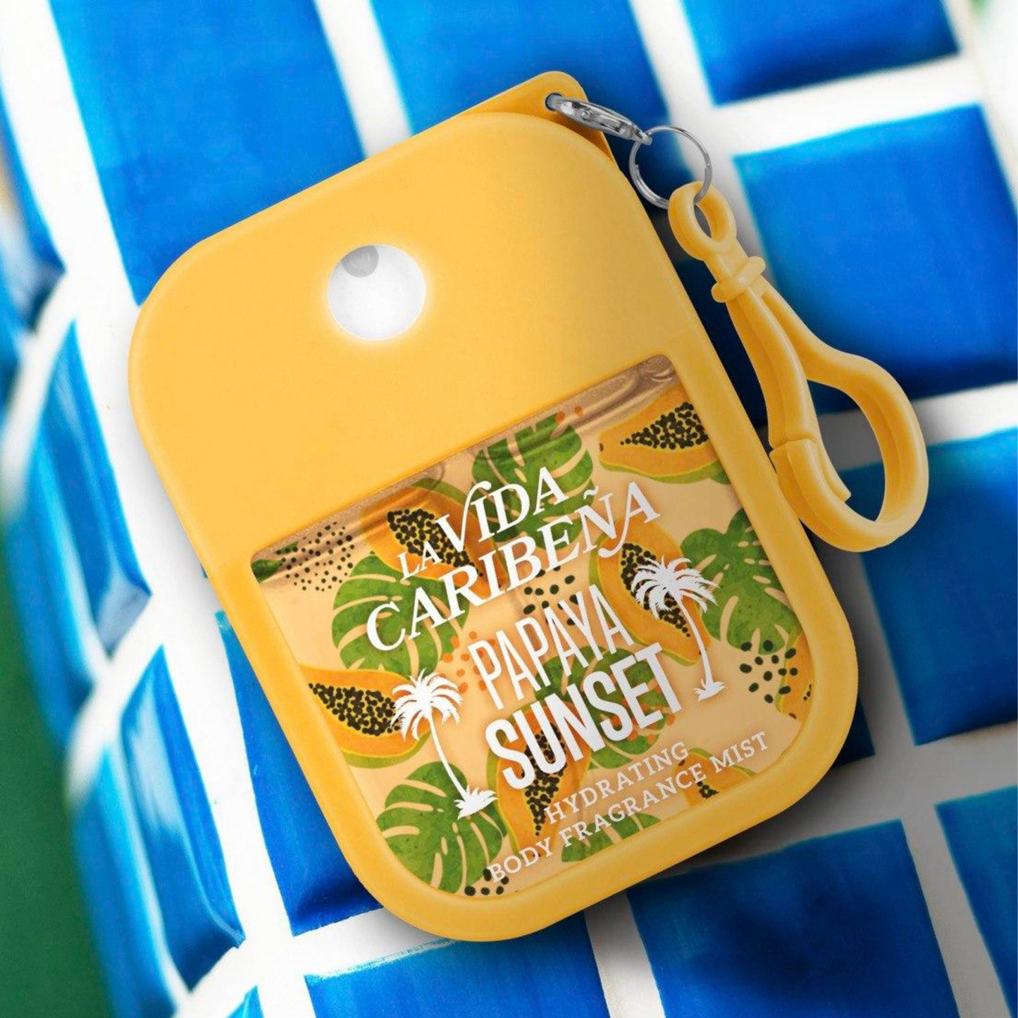 La Vida Caribeña Hydrating Body Mist 4-Pack Gift Set – Travel Size 35 ml Each – Papaya Sunset, Guava Glow, Island vibe & Tropical Nights | Fine Fragrance Mists, Light Long-Lasting Spray, Gift-Ready
