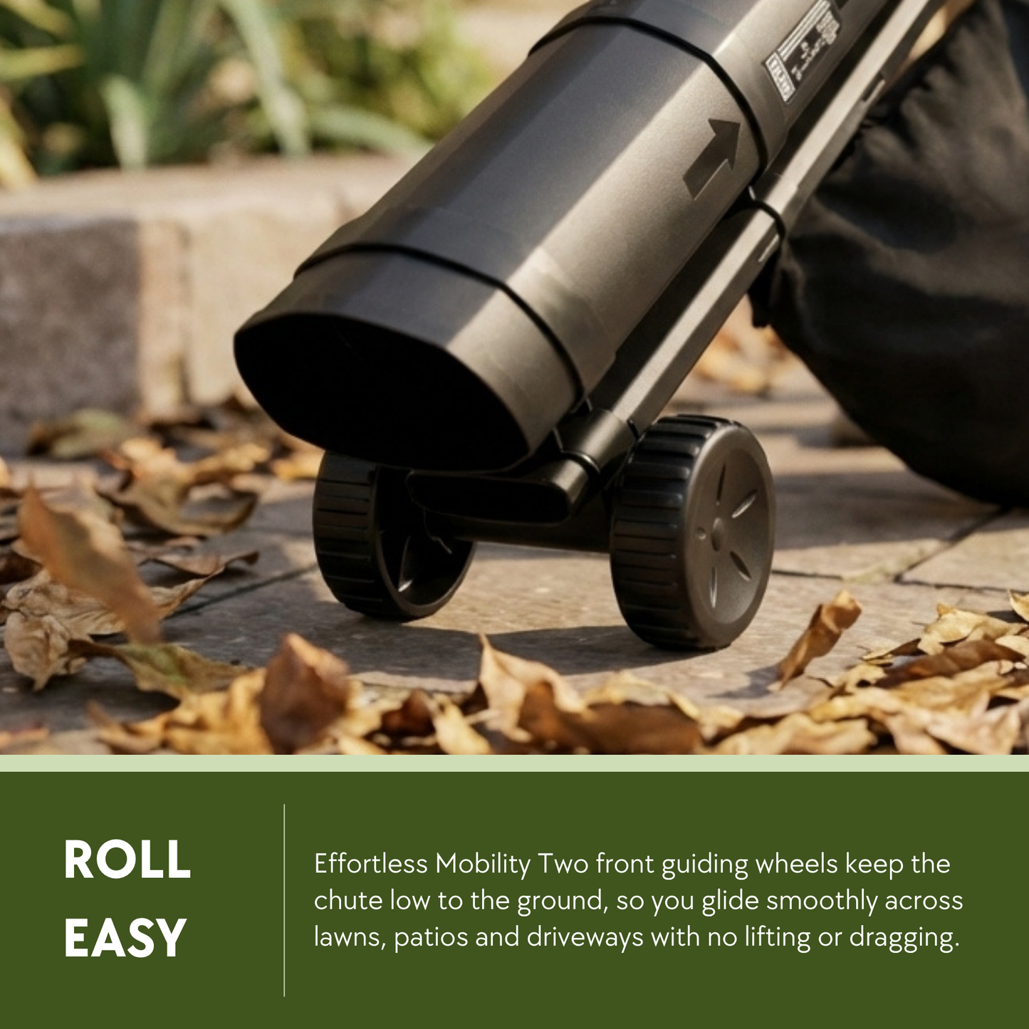 Straame 3-in-1 Leaf Blower and Vacuum 3500W, Garden Vacuum, Blower and Mulcher, Clears Lawns, Patios and Driveways, Extra-Large 45L Collection Bag, 10m Cable, Shoulder Strap and Wheels