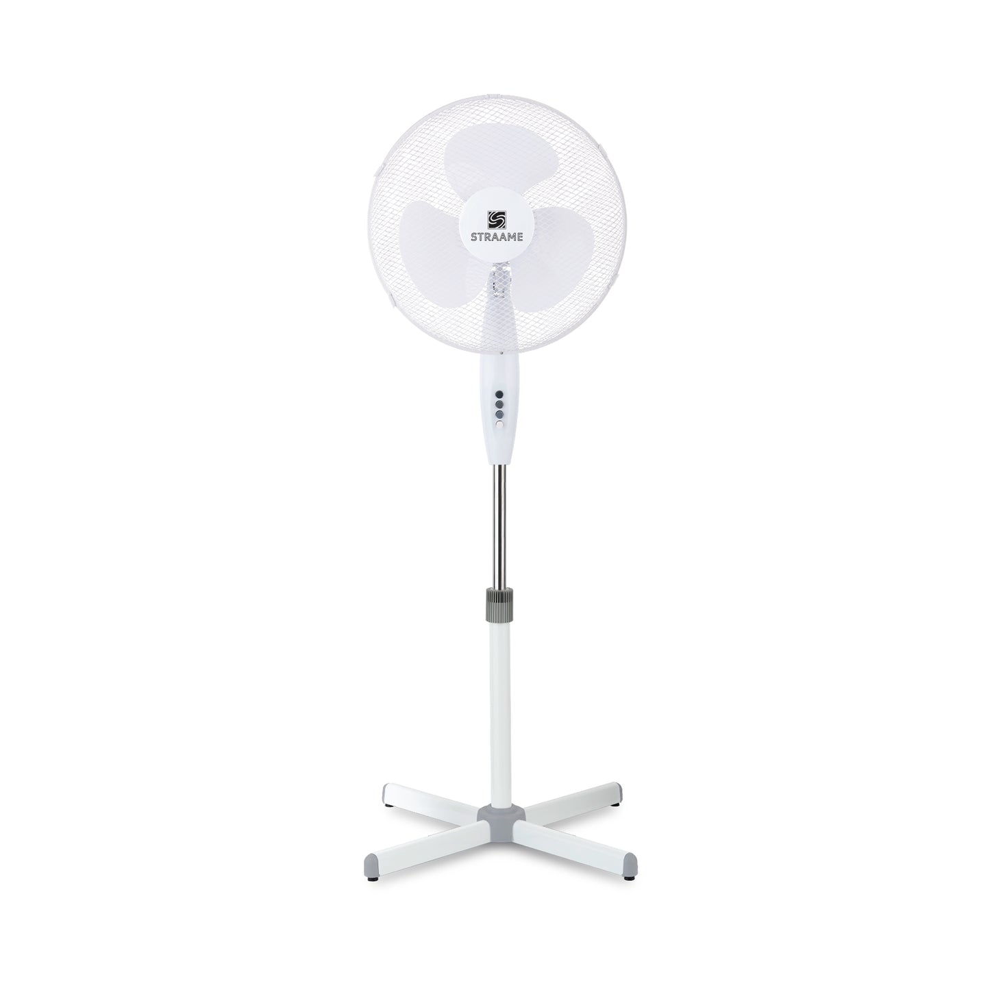 Straame 16" White Pedestal Fan