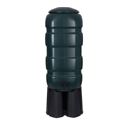 100L Space Saving Water Butt, Weather Resistant Water Collector for Garden