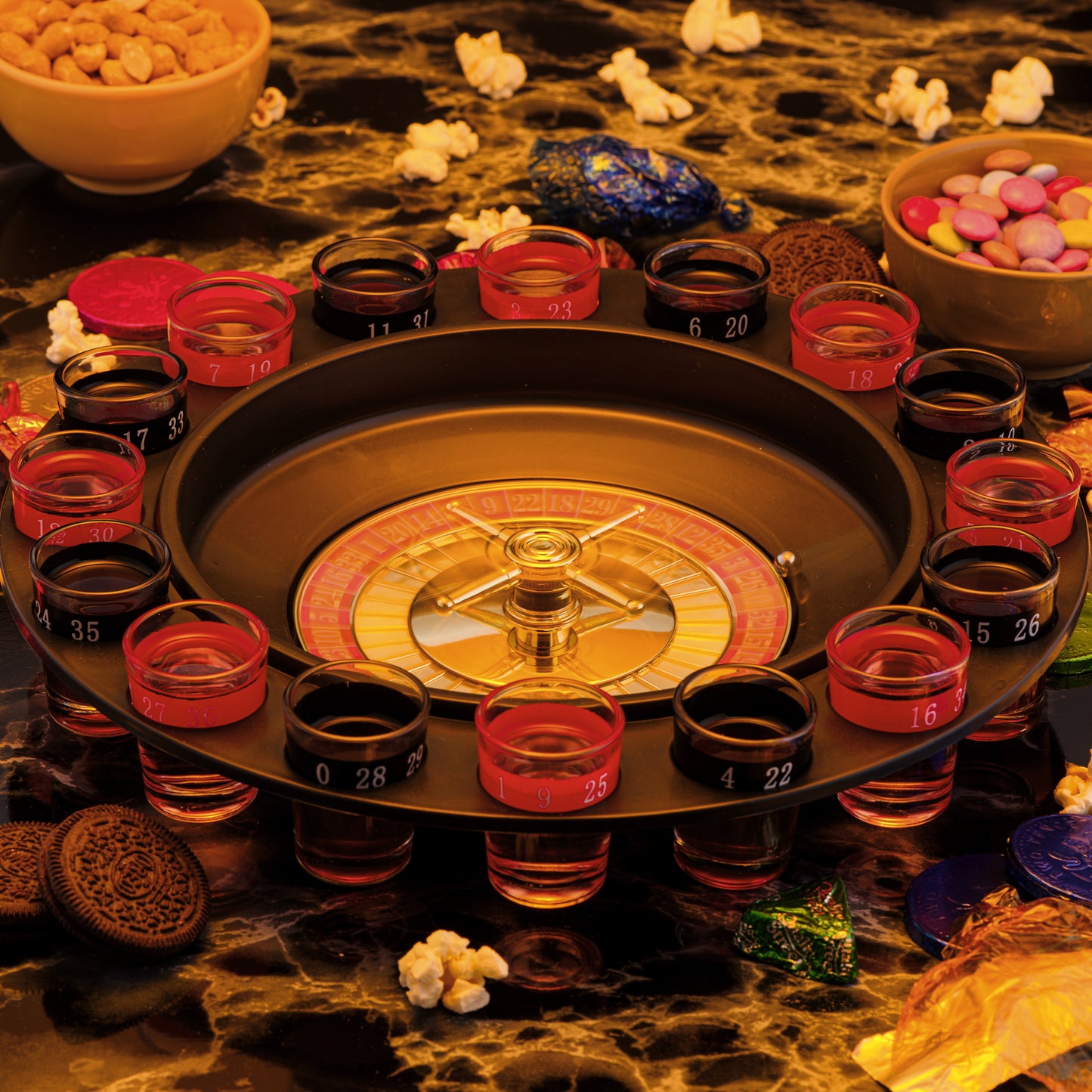 Straame Roulette Set Game for Adult Parties, Fun Spinning Sturdy Roulette Wheel