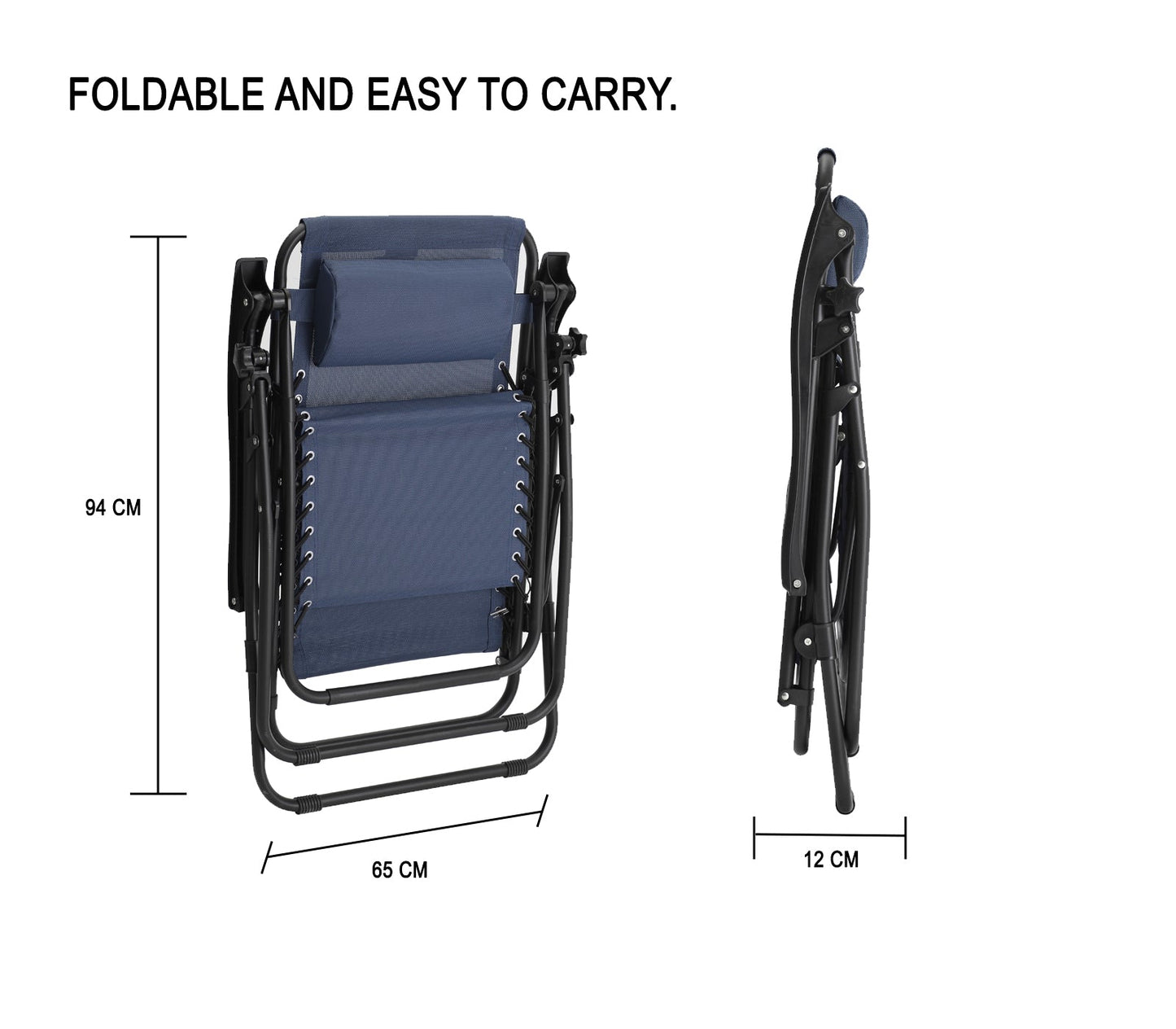 Straame Zero Gravity Chair | Set of 2 | Heavy Duty Textoline