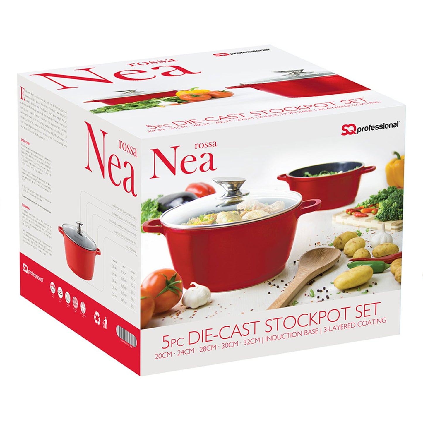 SQ Professional Nea Die-Cast 5pcs Stockpot Set