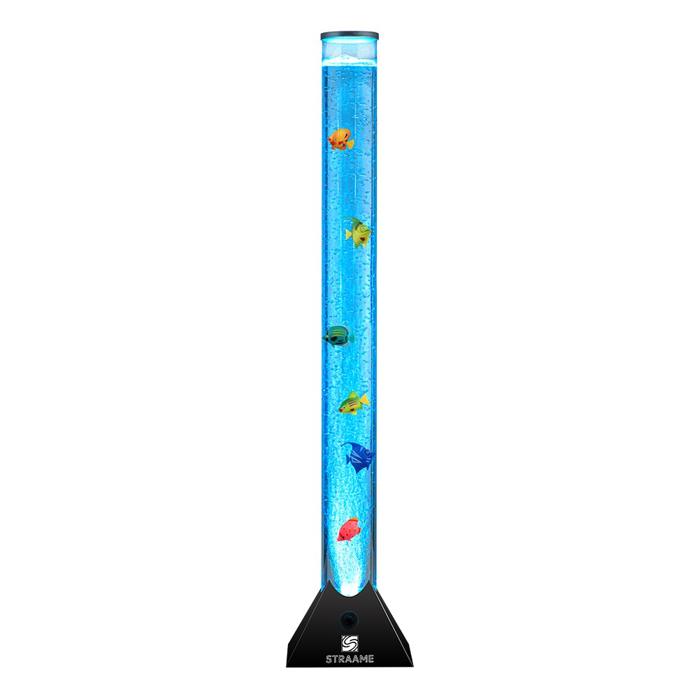 Straame 90cm Colour Changing LED Light Bubble Lamp - Colourful Artificial Tropical Fishes
