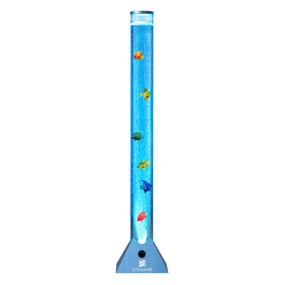 Straame 90cm Colour Changing LED Light Bubble Lamp - Colourful Artificial Tropical Fishes