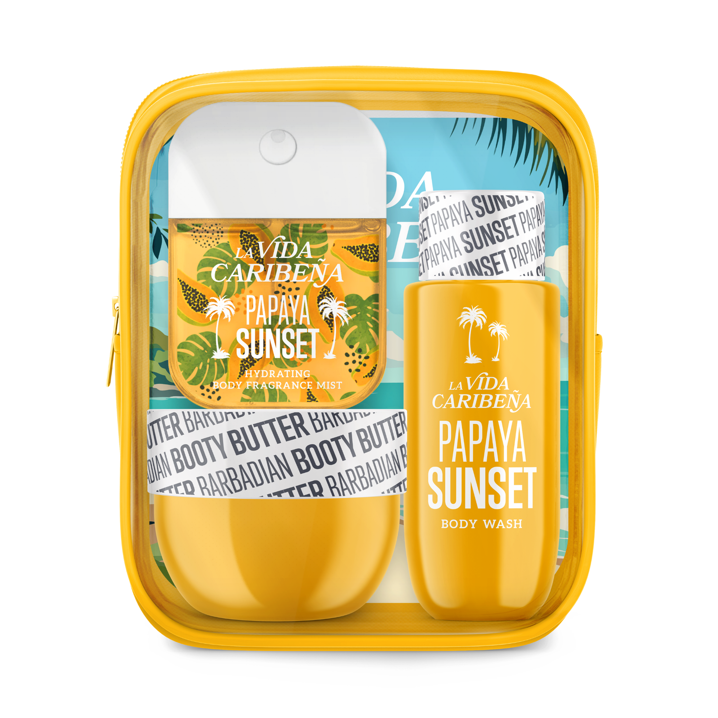 La Vida Caribeña – 3-Piece Set Listings (Papaya Sunset)