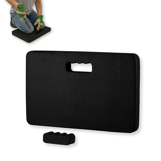 Straame Garden Kneeling Pad – Comfortable EVA Foam Kneeler Mat (45×28×4 cm) for Gardening, Cleaning, Baby Bath, Mechanics & More – Water-Resilient, Portable With Built-in Carry Handle (Black)