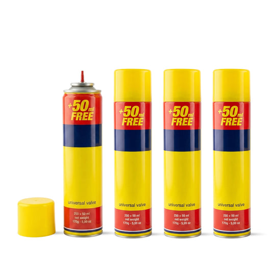 Straame Clipper Gas Refill Canister - 300ml Capacity- Universal Refill Fluid for Lighters, Torches, and Camping Stoves (Pack of 4)