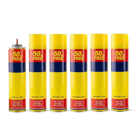 Straame Clipper Gas Refill Canister - 300ml Capacity- Universal Refill Fluid for Lighters, Torches, and Camping Stoves (Pack of 6)