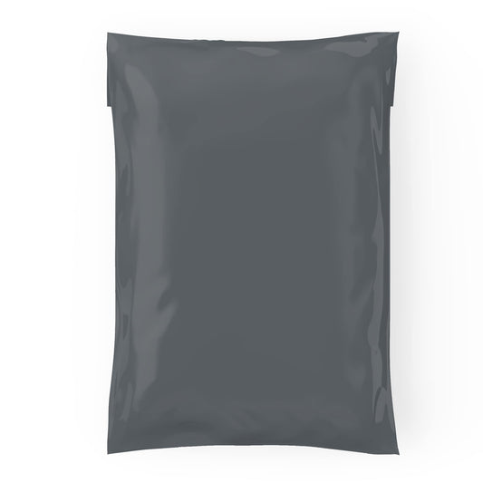 Mailing Bags, Grey Parcel Delivery Bags with Self-Seal Closure, Flexible Lightweight and Tear Proof Postal Mailing Bags, Multipack Mailing Envelope Bags (09x12, 25pk)