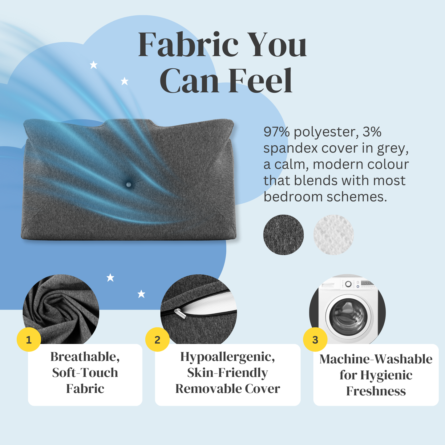 Straame Orthopedic Memory Foam Neck Pillow for Pain Relief – Contoured Cervical Support Pillow for Side, Back & Stomach Sleepers – Ergonomic Butterfly Design with Washable Hypoallergenic Cover