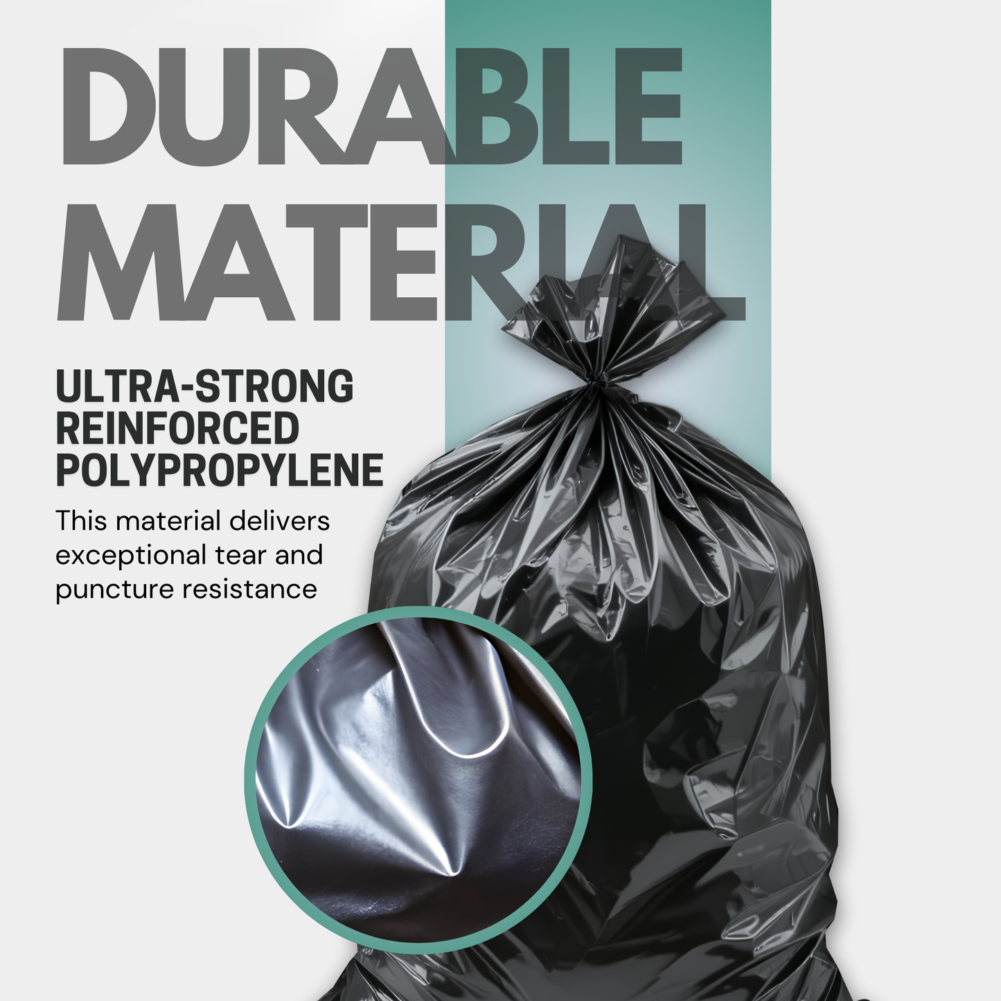200 Pack Flat Black Bin Bags – Bin Bags heavy duty 80 L, General Waste Strong Refuse Sacks for Home, Kitchen, Office & Restaurant (45 × 72 × 97 cm)