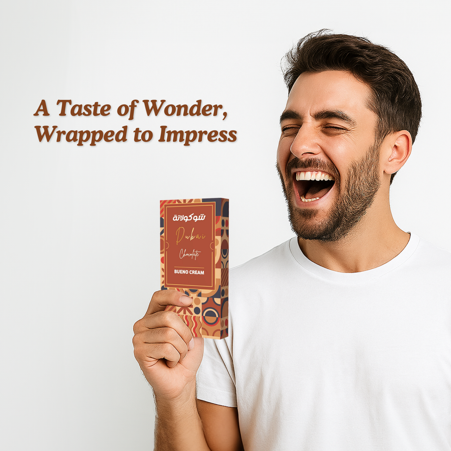 La Damas Dubai Chocolate – White Chocolate Exterior with Crunchy Kunafa & Creamy Bueno Filling | A Luxurious, Melt-in-Your-Mouth Treat & Trending Delight (200g)