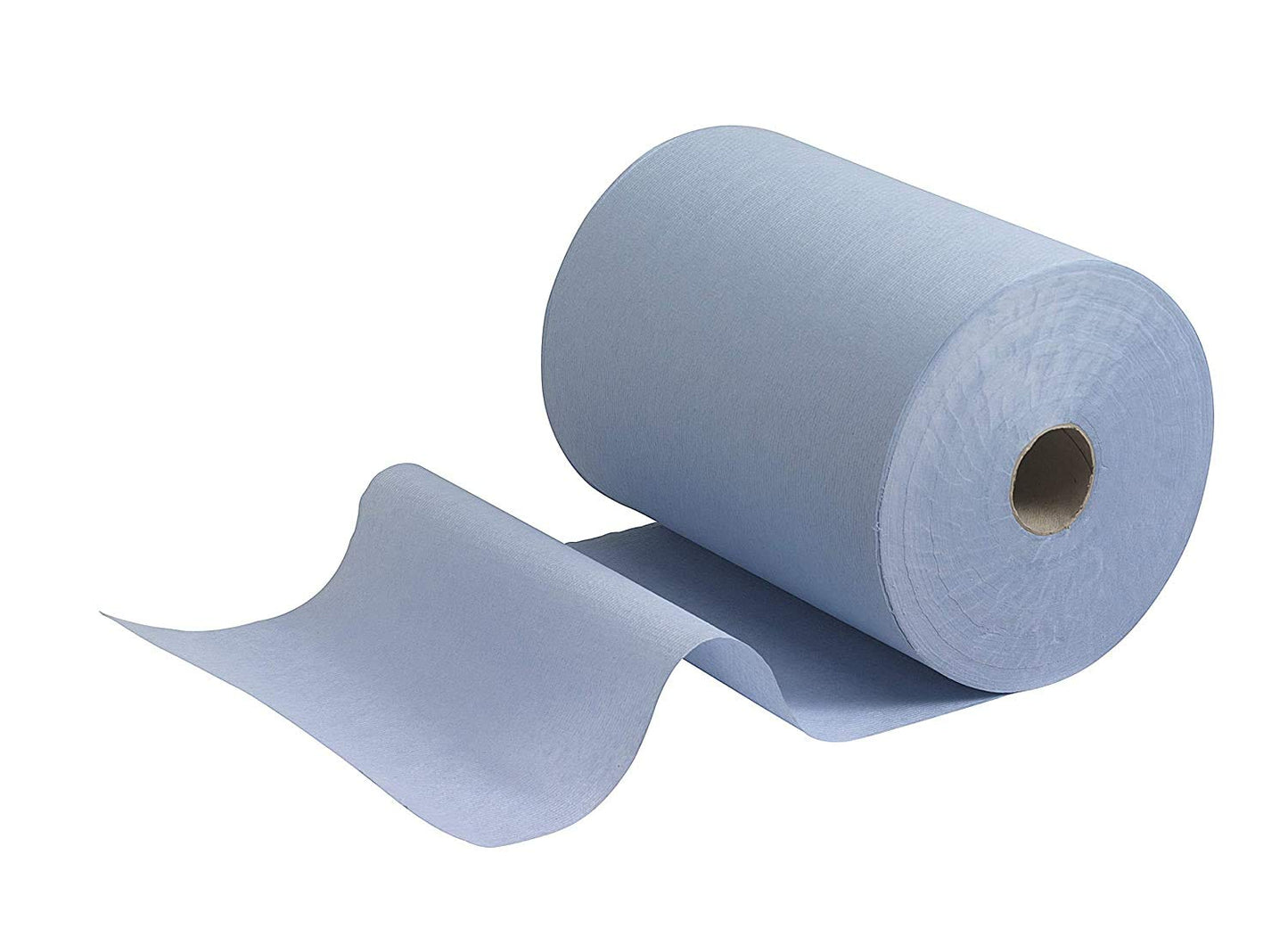 TPZ The Packaging Zone | Centre Feed Blue Rolls | Blue Recycled Paper Hand Towels | Multi-Purpose Use | 6 Pack