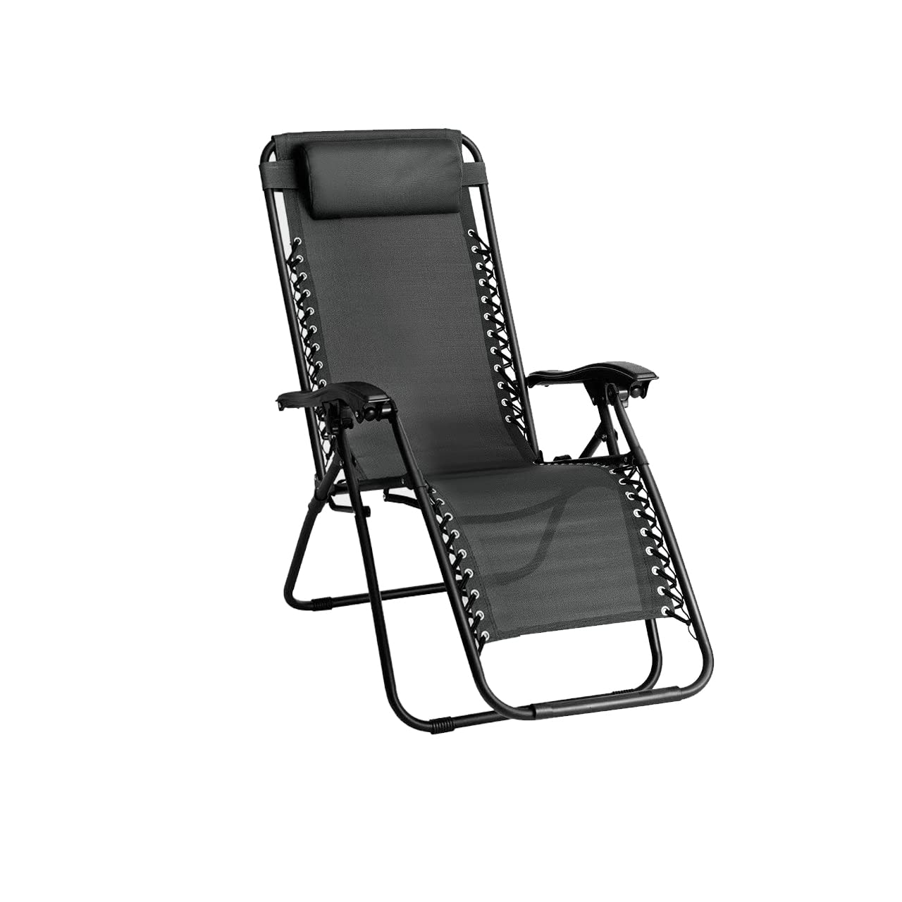 Straame Premium Gravity Chair, Folding and Reclining Sunlounger | Quadruple Cross Design Textilene