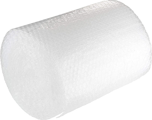 Straame Large Roll of Premium Polythene Bubble Wrap - Perforated Packing Supplies for Moving Shipping Supplies, Delicate Items & Package Storage Boxes - Strong Bubble (300mm x 25 Meter, Clear)