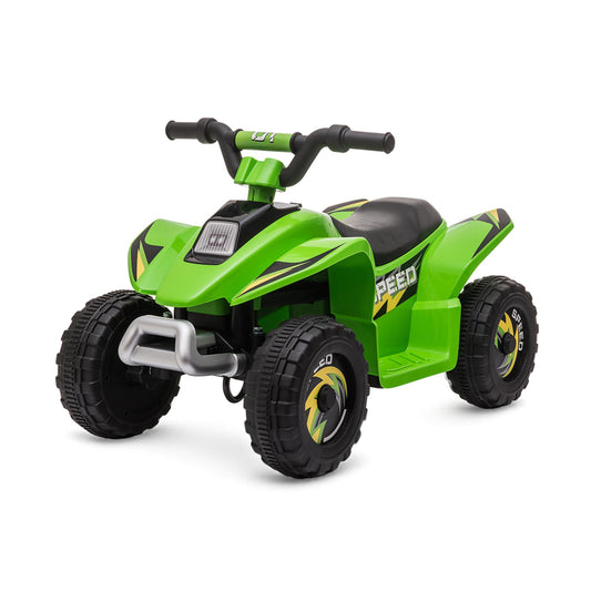 Straame 6V Electric Ride-On Quad Bike ATV for Toddlers Ages 18-36 Months, Forward/Reverse, 4-Wheel Design, 1.9-3.8 km/h Speed, 72×40×45.5 cm (Green)