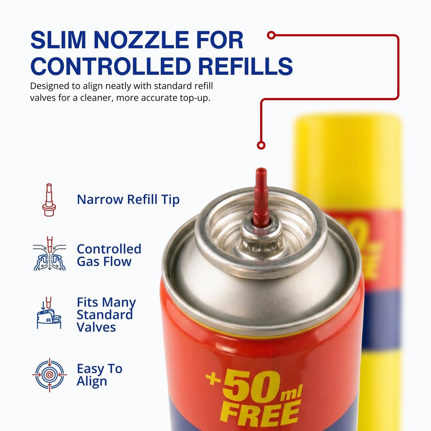 Straame Clipper Gas Refill Canister - 300ml Capacity- Universal Refill Fluid for Lighters, Torches, and Camping Stoves (Pack of 6)