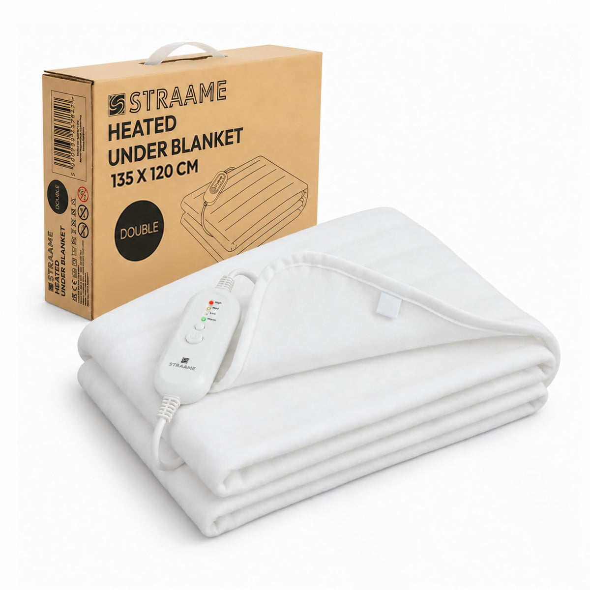 Straame Heated Blanket Electric Blanket Single Bed Underblanket (Double)