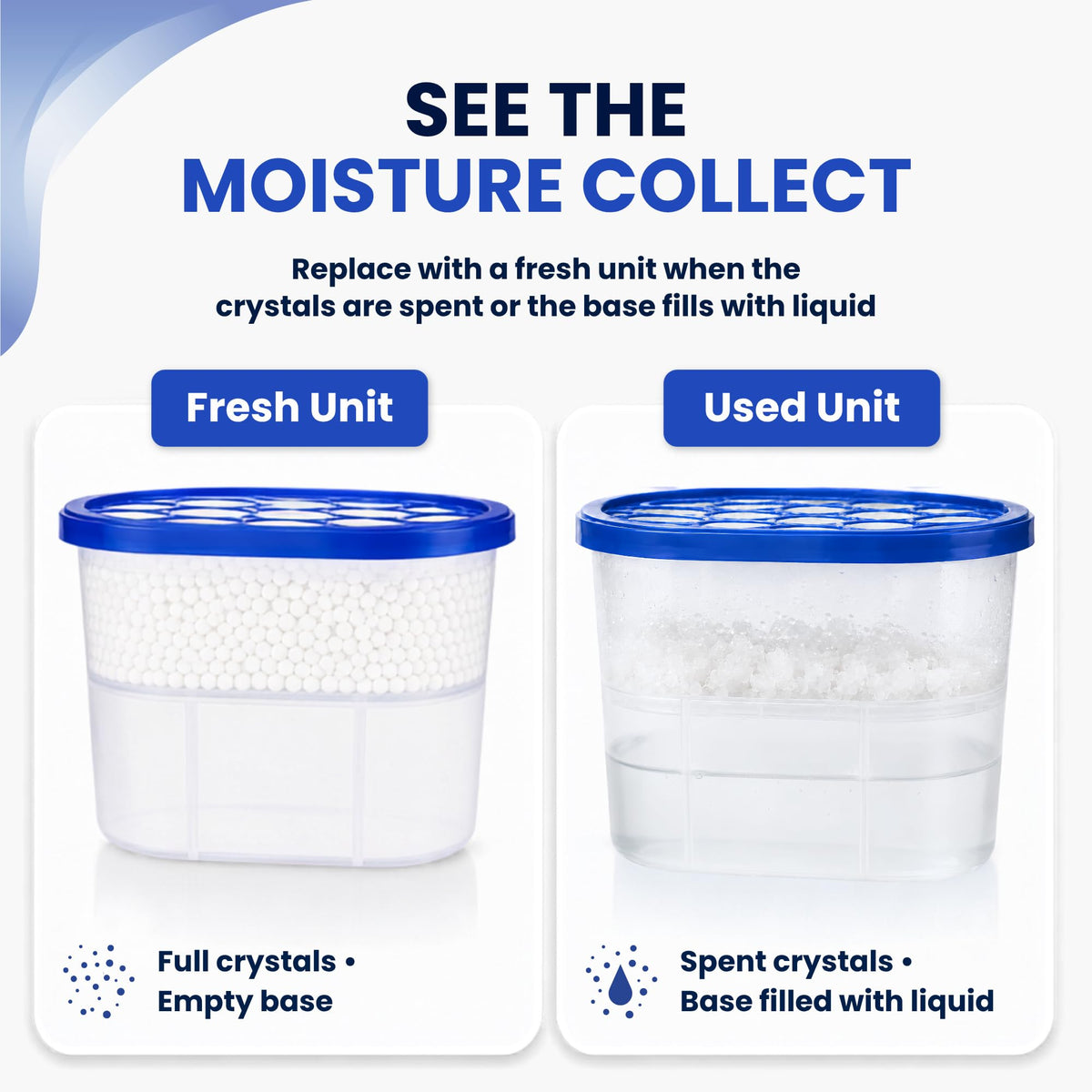 Straame Interior Dehumidifier 500ml, Moisture Absorber Crystals, Pack of 20