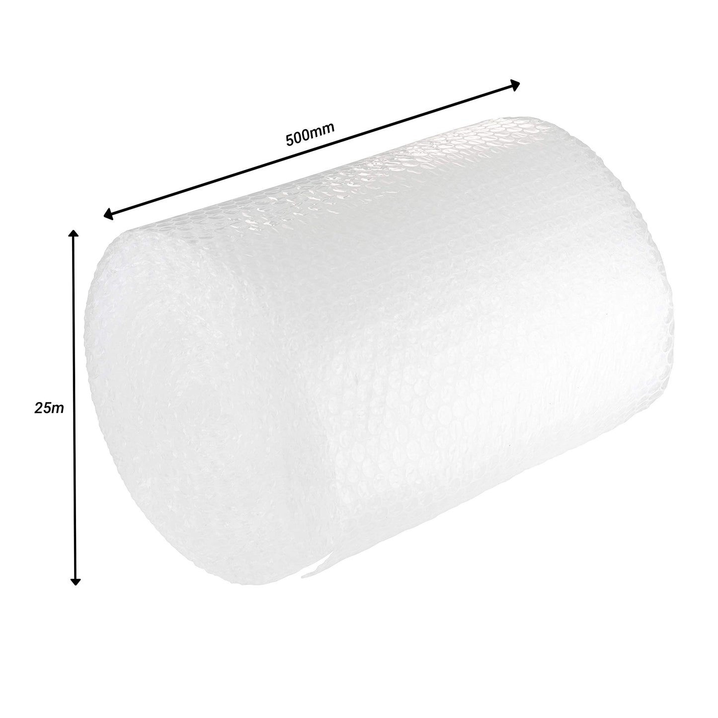 TPZ The Packaging Zone | Large Roll of Premium Polythene Bubble Wrap | Small Bubble Protective Wrap | Air Bubble Packaging for Moving Delicate Items & Package Storage Boxes (Clear, 500 x 25m)