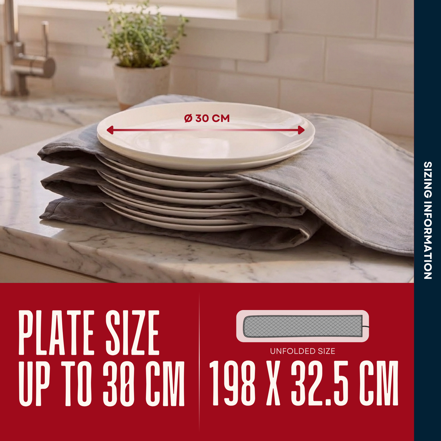 Straame Electric Plate Warmer – 12 Plate Capacity, Rapid Heating for Perfectly Warm Plates, Ideal for Dinner Parties, Family Meals, and Food Service, Removable Washable Cover