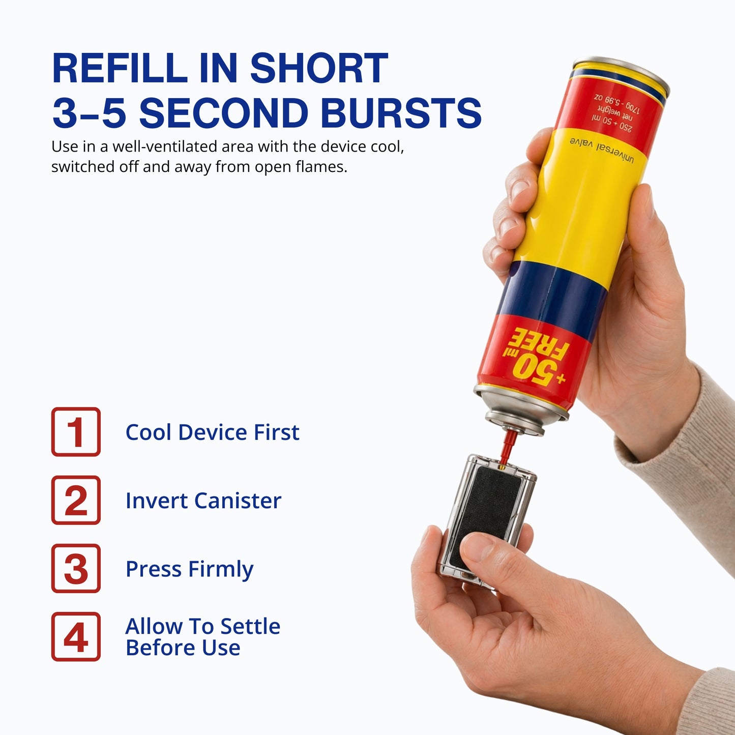 Straame Clipper Gas Refill Canister - 300ml Capacity- Universal Refill Fluid for Lighters, Torches, and Camping Stoves (Pack of 2)