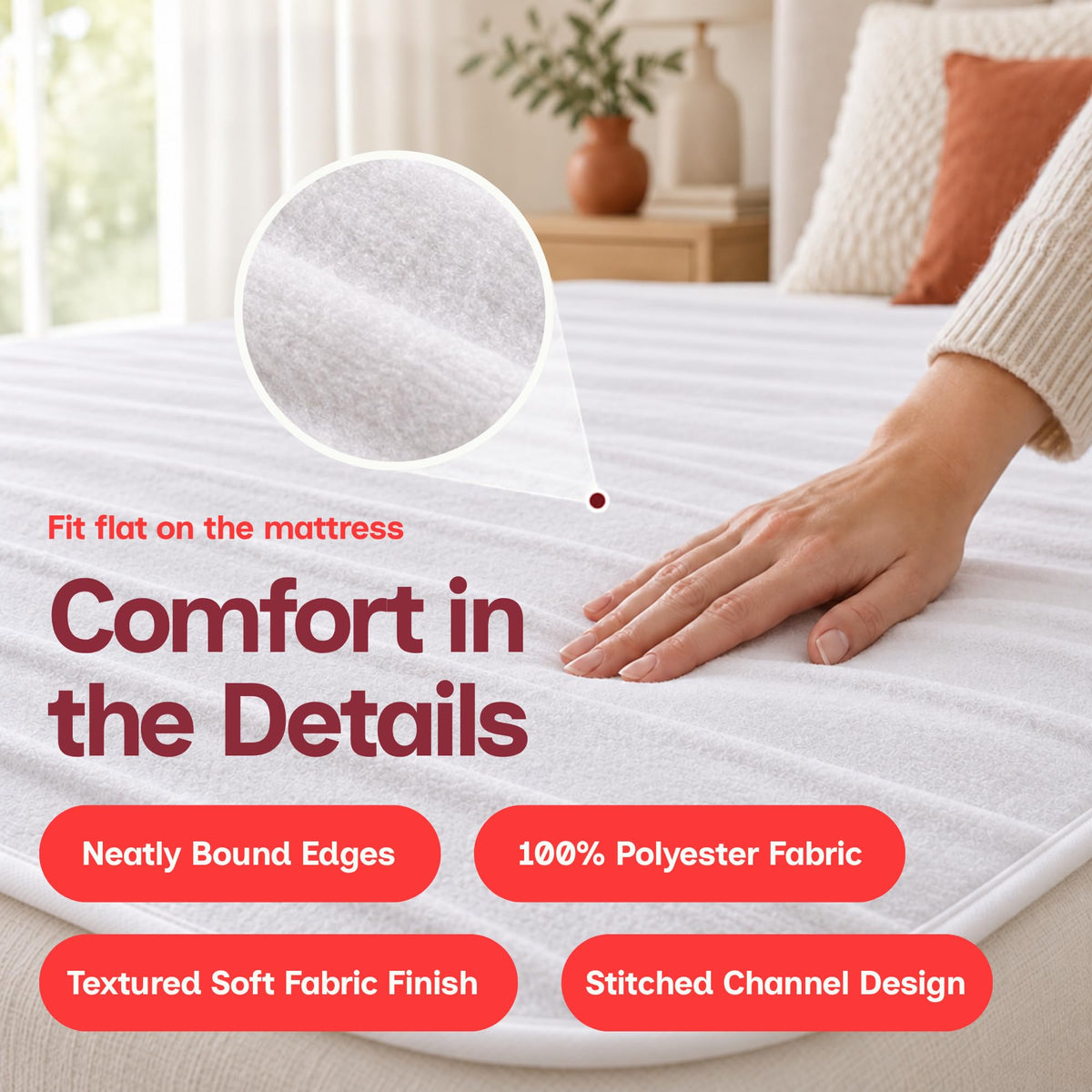 Straame Heated Blanket Electric Blanket Single Bed Underblanket (Double)