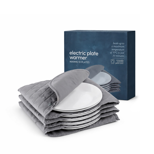 Straame Electric Plate Warmer – 12 Plate Capacity, Rapid Heating for Perfectly Warm Plates, Ideal for Dinner Parties, Family Meals, and Food Service, Removable Washable Cover