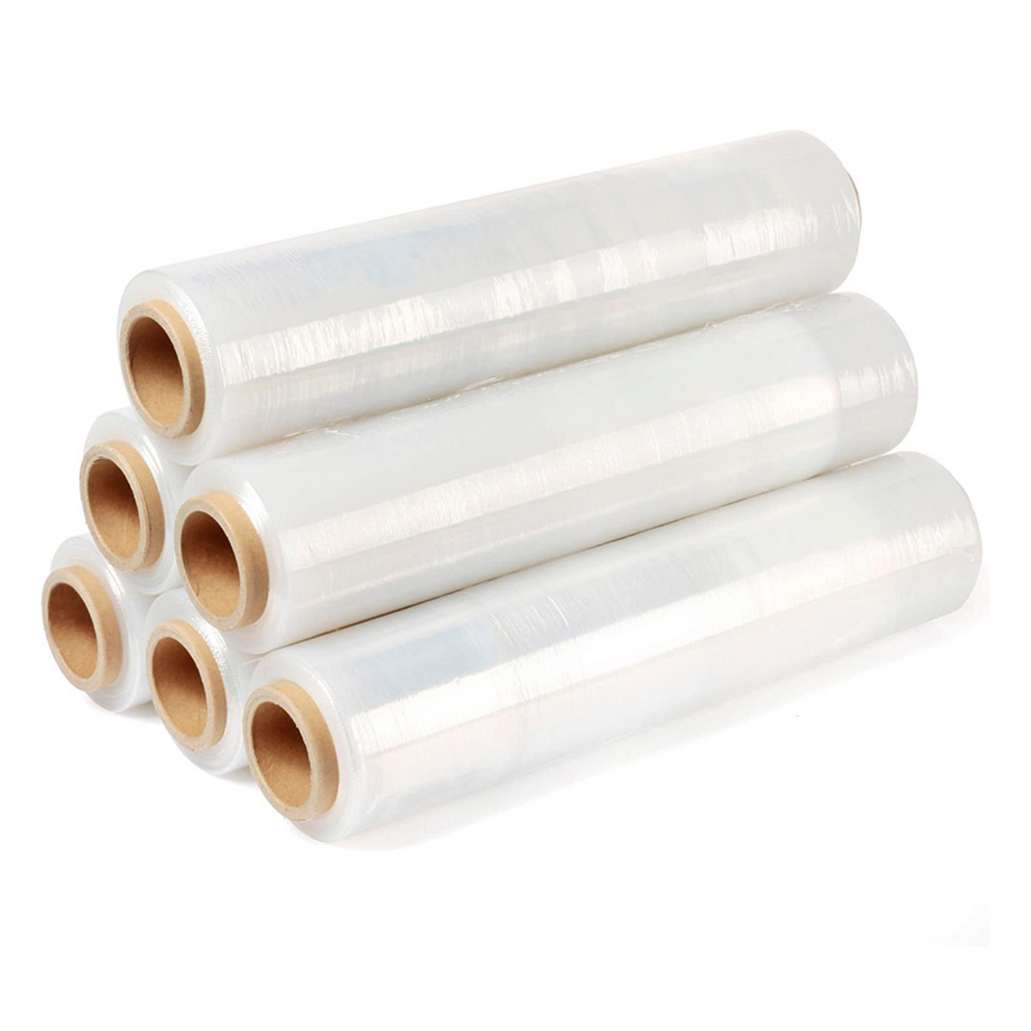 TPZ | Multi-Use Strong Cling Film | Tear Resistant & Waterproof Pallet Wrap 400mm x 250m (Clear, 6 Roll)