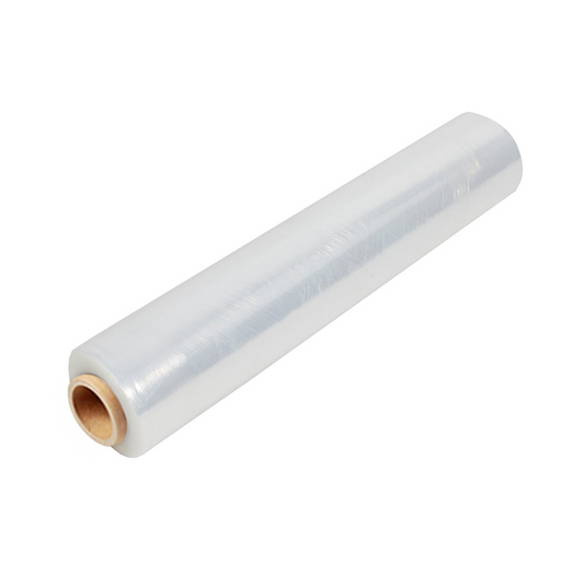 Straame Heavy Duty Strong Pallet Wrap Cling Film Packaging for Industrial, House Moving, Packing, Furniture Wrapping, Storage - Tear Resistant - Water & Moisture Proof 400mm x 250m (Clear, 1 Roll)