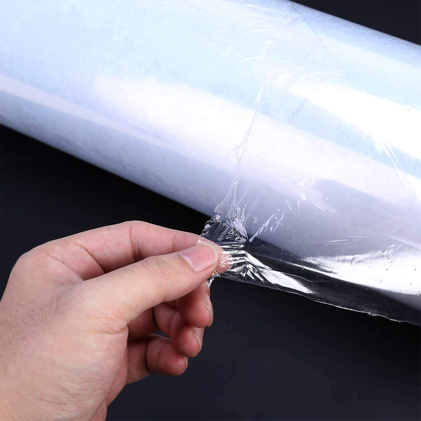 TPZ | Multi-Use Strong Cling Film | Tear Resistant & Waterproof Pallet Wrap 400mm x 250m (Clear, 6 Roll)