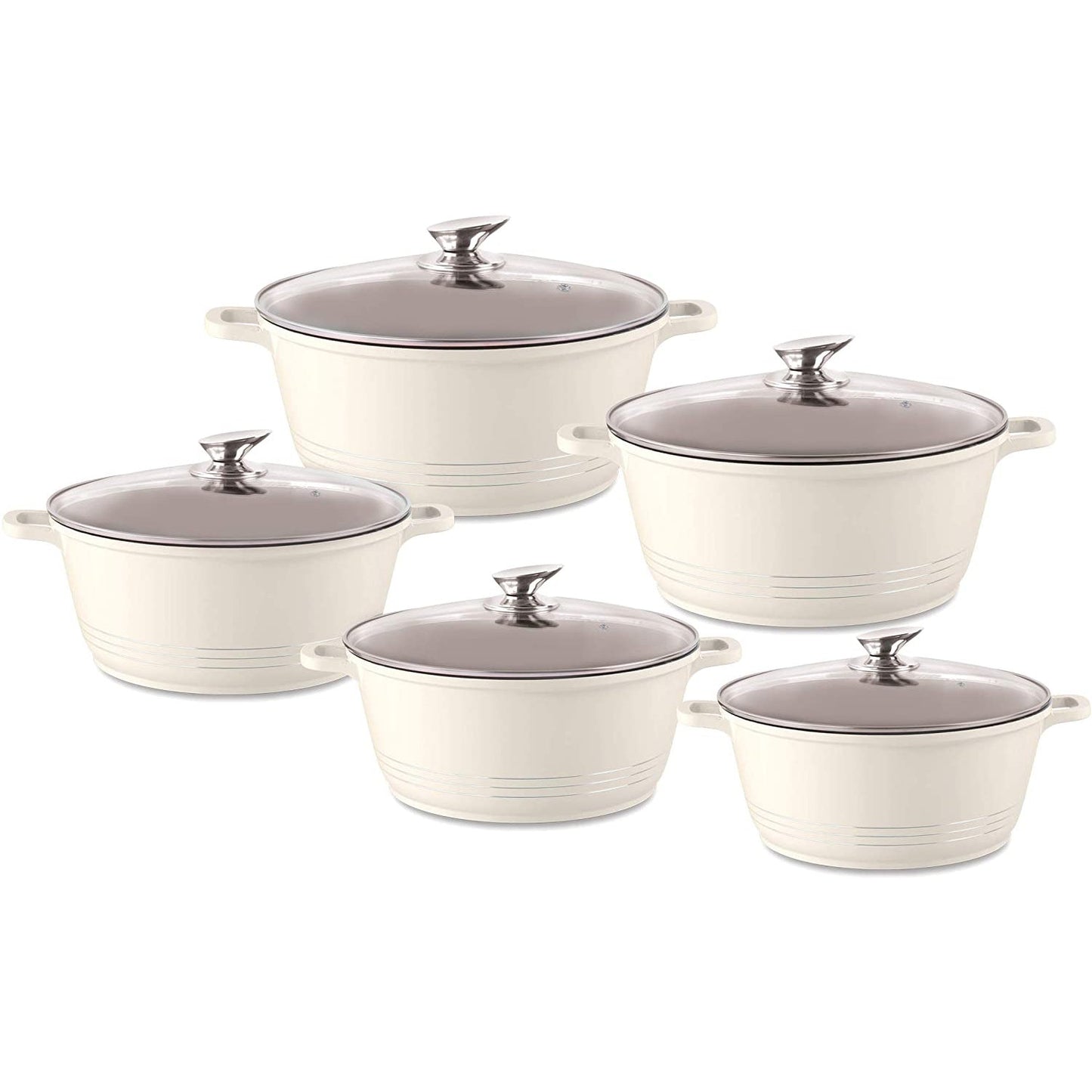 SQ Professional Durane Die-Cast - 5pc Stockpot Set