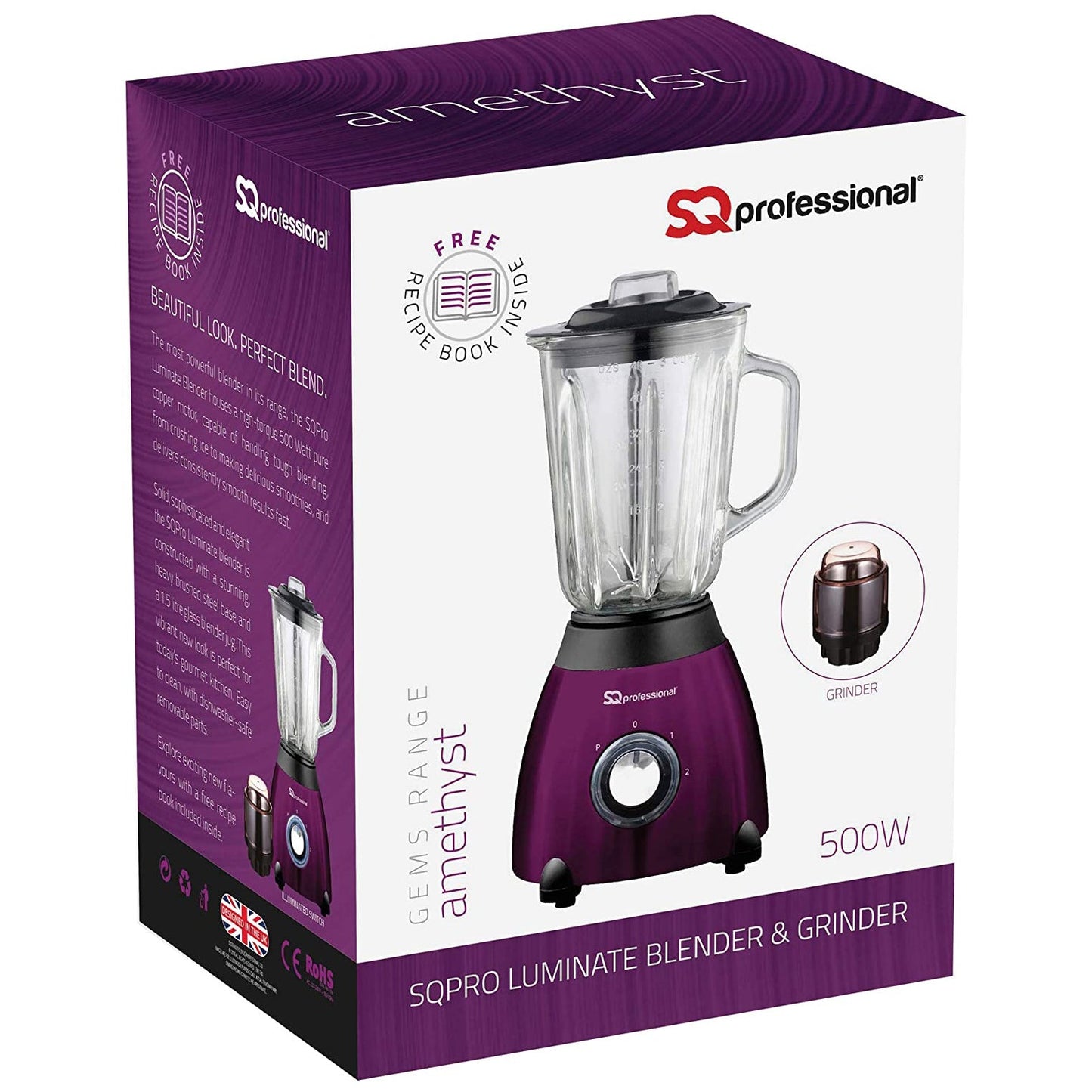 SQ Professional Gems Range - Luminate Blender & Grinder